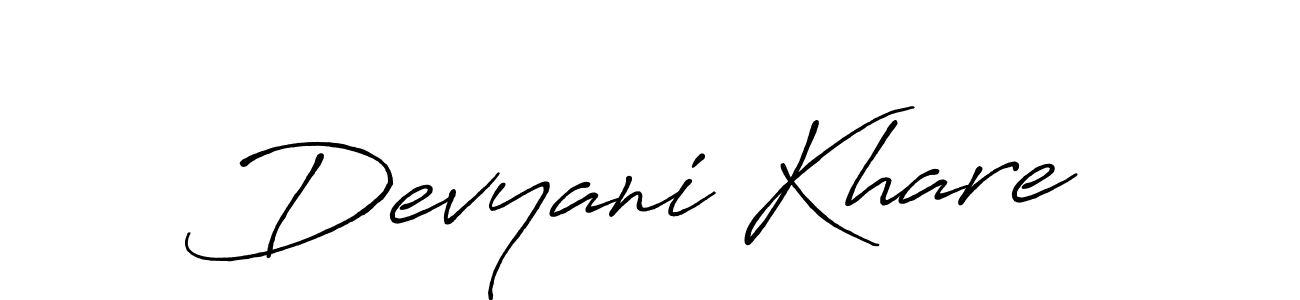 The best way (Antro_Vectra_Bolder) to make a short signature is to pick only two or three words in your name. The name Devyani Khare include a total of six letters. For converting this name. Devyani Khare signature style 7 images and pictures png