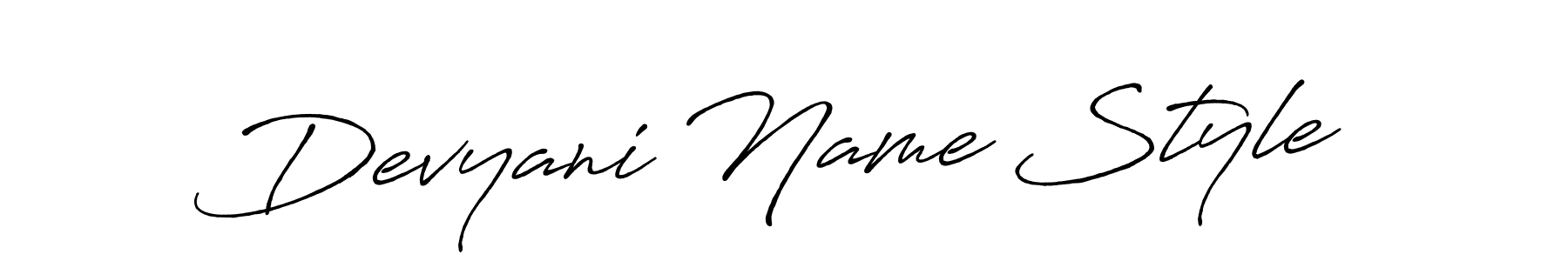 Also You can easily find your signature by using the search form. We will create Devyani Name Style name handwritten signature images for you free of cost using Antro_Vectra_Bolder sign style. Devyani Name Style signature style 7 images and pictures png