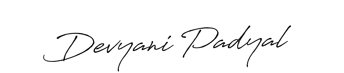 Devyani Padyal stylish signature style. Best Handwritten Sign (Antro_Vectra_Bolder) for my name. Handwritten Signature Collection Ideas for my name Devyani Padyal. Devyani Padyal signature style 7 images and pictures png