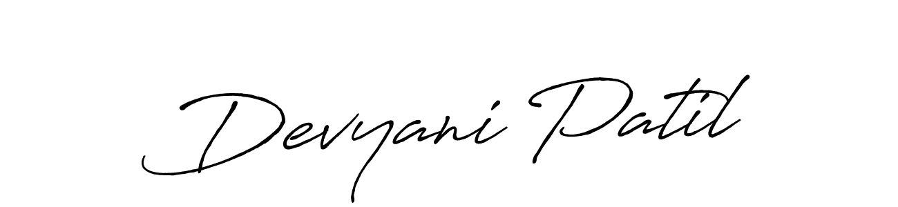 How to make Devyani Patil signature? Antro_Vectra_Bolder is a professional autograph style. Create handwritten signature for Devyani Patil name. Devyani Patil signature style 7 images and pictures png