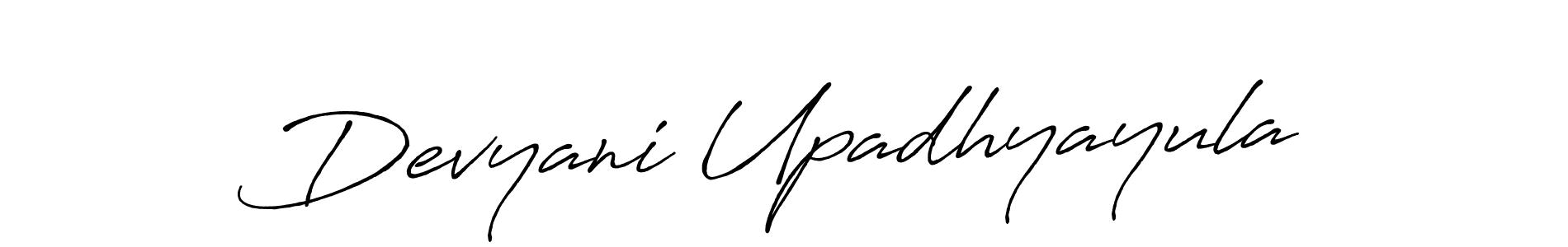Make a beautiful signature design for name Devyani Upadhyayula. Use this online signature maker to create a handwritten signature for free. Devyani Upadhyayula signature style 7 images and pictures png