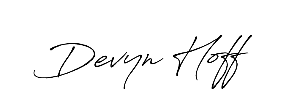 Once you've used our free online signature maker to create your best signature Antro_Vectra_Bolder style, it's time to enjoy all of the benefits that Devyn Hoff name signing documents. Devyn Hoff signature style 7 images and pictures png