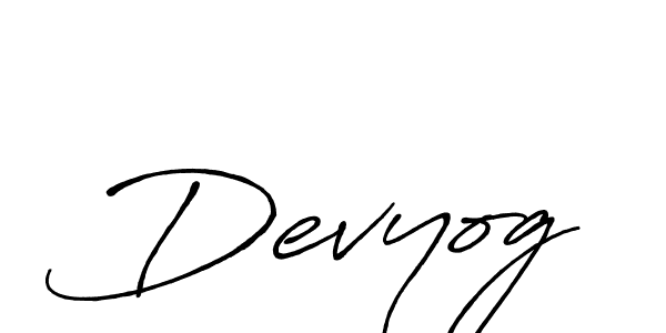 Design your own signature with our free online signature maker. With this signature software, you can create a handwritten (Antro_Vectra_Bolder) signature for name Devyog. Devyog signature style 7 images and pictures png