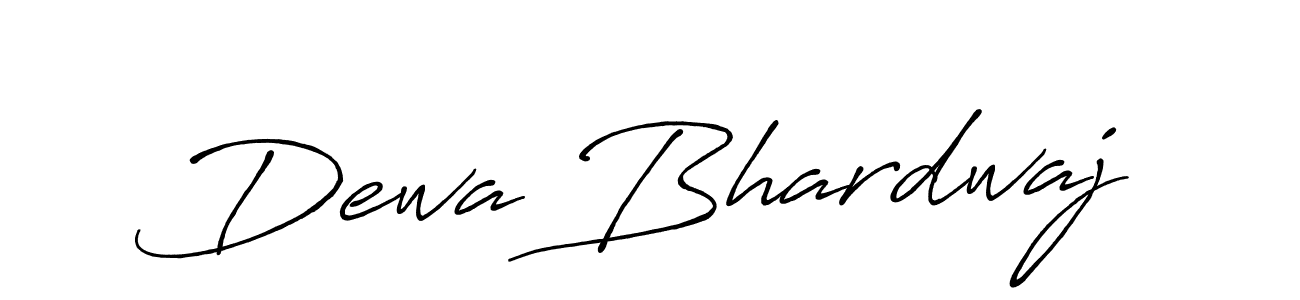 Make a beautiful signature design for name Dewa Bhardwaj. With this signature (Antro_Vectra_Bolder) style, you can create a handwritten signature for free. Dewa Bhardwaj signature style 7 images and pictures png