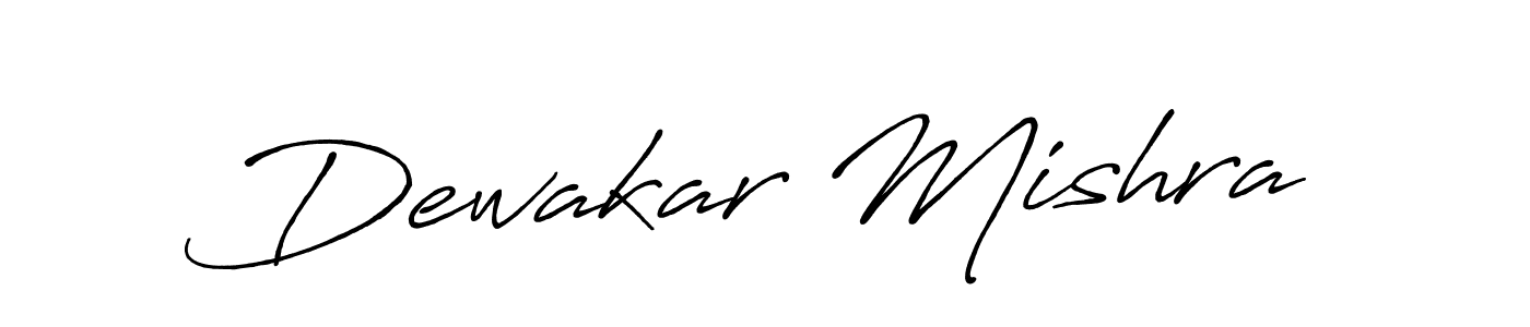 How to make Dewakar Mishra name signature. Use Antro_Vectra_Bolder style for creating short signs online. This is the latest handwritten sign. Dewakar Mishra signature style 7 images and pictures png