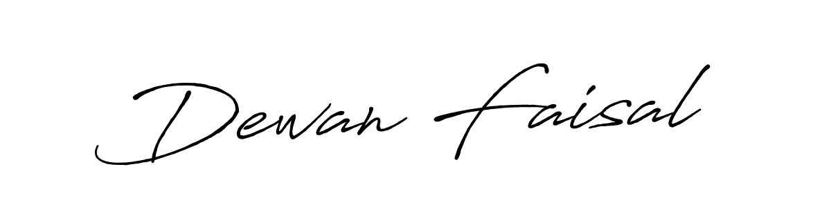 How to make Dewan Faisal name signature. Use Antro_Vectra_Bolder style for creating short signs online. This is the latest handwritten sign. Dewan Faisal signature style 7 images and pictures png