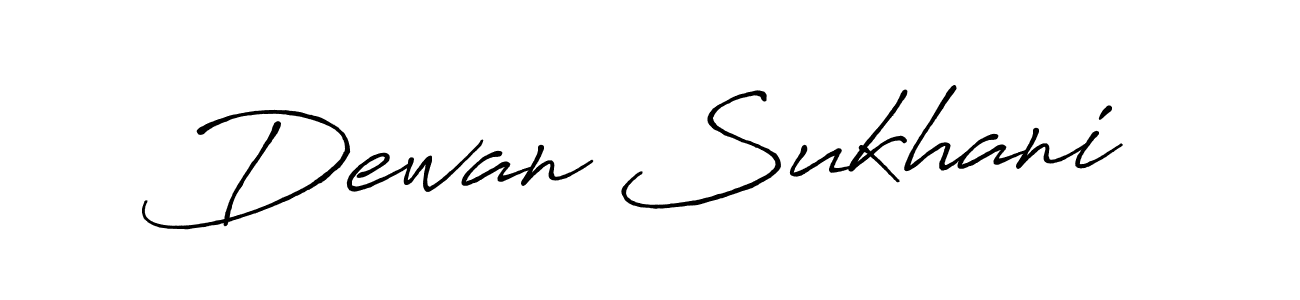 How to make Dewan Sukhani name signature. Use Antro_Vectra_Bolder style for creating short signs online. This is the latest handwritten sign. Dewan Sukhani signature style 7 images and pictures png