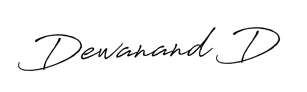 Also we have Dewanand D name is the best signature style. Create professional handwritten signature collection using Antro_Vectra_Bolder autograph style. Dewanand D signature style 7 images and pictures png