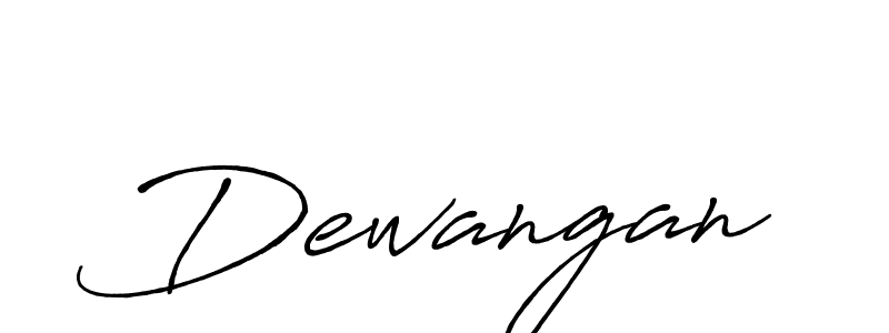 How to make Dewangan signature? Antro_Vectra_Bolder is a professional autograph style. Create handwritten signature for Dewangan name. Dewangan signature style 7 images and pictures png