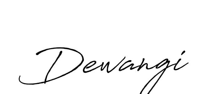 It looks lik you need a new signature style for name Dewangi. Design unique handwritten (Antro_Vectra_Bolder) signature with our free signature maker in just a few clicks. Dewangi signature style 7 images and pictures png