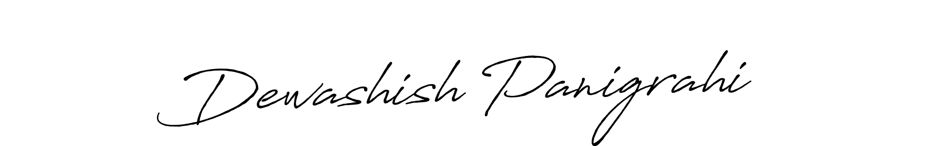 How to make Dewashish Panigrahi name signature. Use Antro_Vectra_Bolder style for creating short signs online. This is the latest handwritten sign. Dewashish Panigrahi signature style 7 images and pictures png