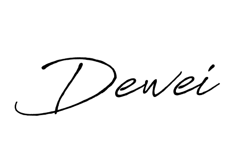 The best way (Antro_Vectra_Bolder) to make a short signature is to pick only two or three words in your name. The name Dewei include a total of six letters. For converting this name. Dewei signature style 7 images and pictures png