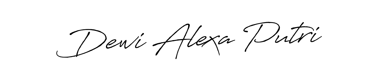 It looks lik you need a new signature style for name Dewi Alexa Putri. Design unique handwritten (Antro_Vectra_Bolder) signature with our free signature maker in just a few clicks. Dewi Alexa Putri signature style 7 images and pictures png