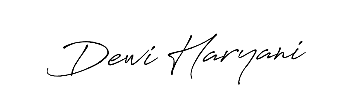 if you are searching for the best signature style for your name Dewi Haryani. so please give up your signature search. here we have designed multiple signature styles  using Antro_Vectra_Bolder. Dewi Haryani signature style 7 images and pictures png