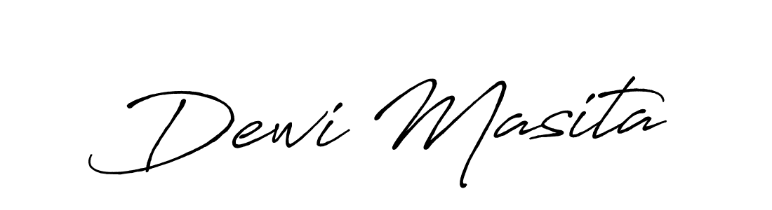 It looks lik you need a new signature style for name Dewi Masita. Design unique handwritten (Antro_Vectra_Bolder) signature with our free signature maker in just a few clicks. Dewi Masita signature style 7 images and pictures png