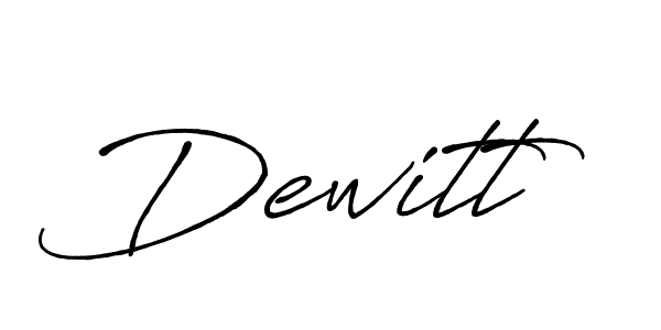 How to make Dewitt name signature. Use Antro_Vectra_Bolder style for creating short signs online. This is the latest handwritten sign. Dewitt signature style 7 images and pictures png