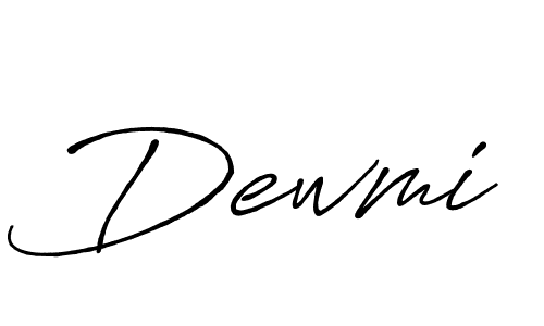 Use a signature maker to create a handwritten signature online. With this signature software, you can design (Antro_Vectra_Bolder) your own signature for name Dewmi. Dewmi signature style 7 images and pictures png