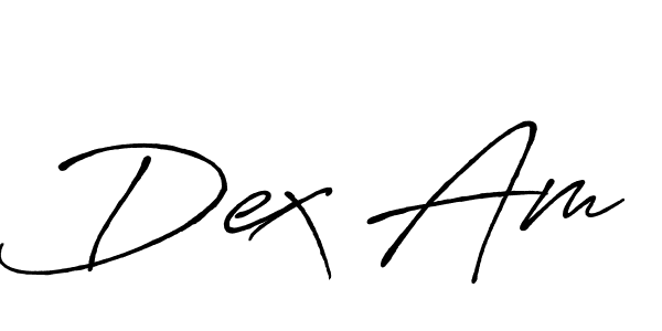 Make a beautiful signature design for name Dex Am. Use this online signature maker to create a handwritten signature for free. Dex Am signature style 7 images and pictures png