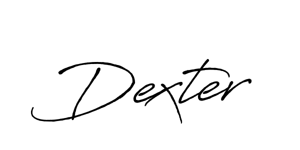 Make a beautiful signature design for name Dexter. With this signature (Antro_Vectra_Bolder) style, you can create a handwritten signature for free. Dexter signature style 7 images and pictures png