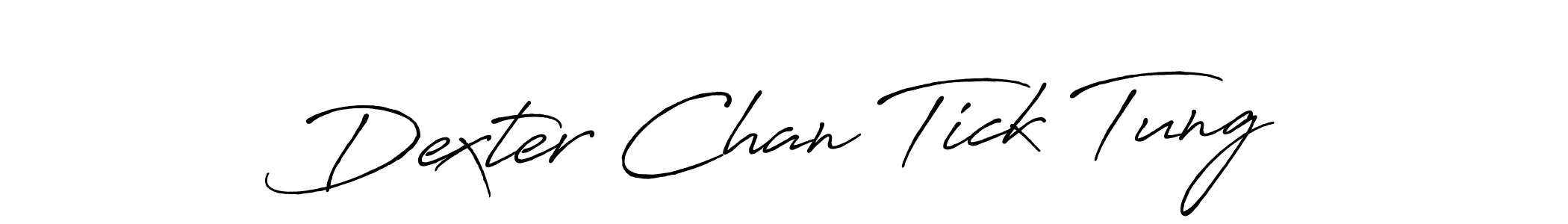 How to Draw Dexter Chan Tick Tung signature style? Antro_Vectra_Bolder is a latest design signature styles for name Dexter Chan Tick Tung. Dexter Chan Tick Tung signature style 7 images and pictures png