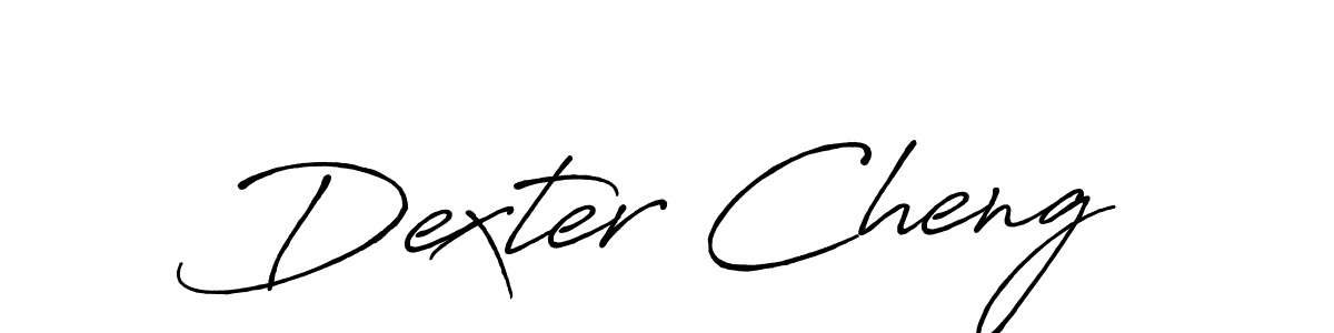 Dexter Cheng stylish signature style. Best Handwritten Sign (Antro_Vectra_Bolder) for my name. Handwritten Signature Collection Ideas for my name Dexter Cheng. Dexter Cheng signature style 7 images and pictures png