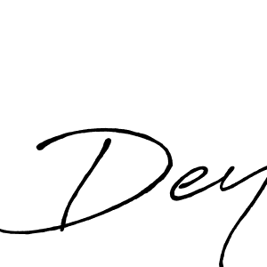 Design your own signature with our free online signature maker. With this signature software, you can create a handwritten (Antro_Vectra_Bolder) signature for name Dey. Dey signature style 7 images and pictures png