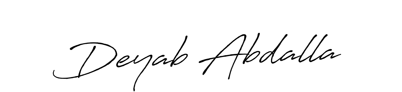 Here are the top 10 professional signature styles for the name Deyab Abdalla. These are the best autograph styles you can use for your name. Deyab Abdalla signature style 7 images and pictures png