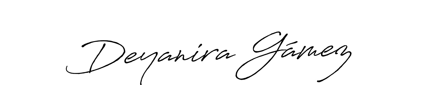 Use a signature maker to create a handwritten signature online. With this signature software, you can design (Antro_Vectra_Bolder) your own signature for name Deyanira Gámez. Deyanira Gámez signature style 7 images and pictures png