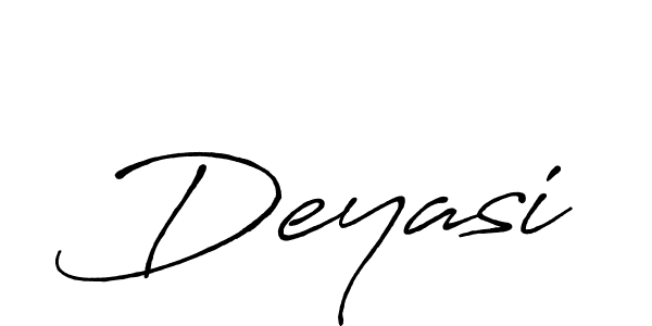 How to make Deyasi signature? Antro_Vectra_Bolder is a professional autograph style. Create handwritten signature for Deyasi name. Deyasi signature style 7 images and pictures png