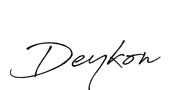 How to Draw Deykon signature style? Antro_Vectra_Bolder is a latest design signature styles for name Deykon. Deykon signature style 7 images and pictures png