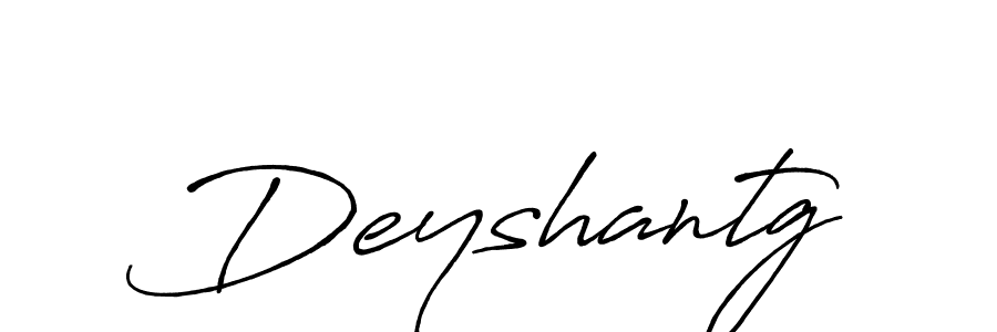 Create a beautiful signature design for name Deyshantg. With this signature (Antro_Vectra_Bolder) fonts, you can make a handwritten signature for free. Deyshantg signature style 7 images and pictures png