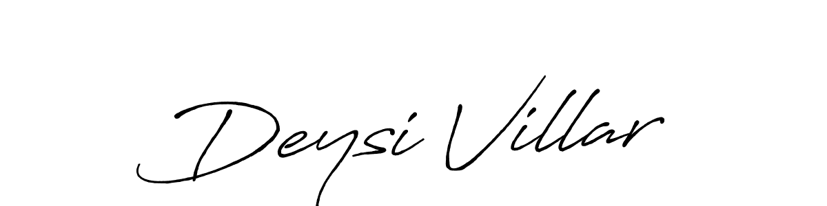 Use a signature maker to create a handwritten signature online. With this signature software, you can design (Antro_Vectra_Bolder) your own signature for name Deysi Villar. Deysi Villar signature style 7 images and pictures png