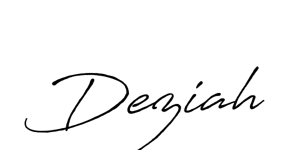 Once you've used our free online signature maker to create your best signature Antro_Vectra_Bolder style, it's time to enjoy all of the benefits that Deziah name signing documents. Deziah signature style 7 images and pictures png
