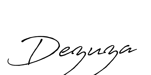 Also we have Dezuza name is the best signature style. Create professional handwritten signature collection using Antro_Vectra_Bolder autograph style. Dezuza signature style 7 images and pictures png