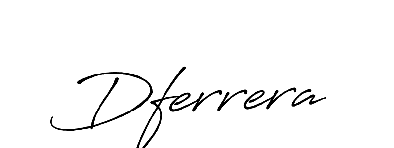 Design your own signature with our free online signature maker. With this signature software, you can create a handwritten (Antro_Vectra_Bolder) signature for name Dferrera. Dferrera signature style 7 images and pictures png