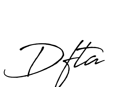 Also we have Dfta name is the best signature style. Create professional handwritten signature collection using Antro_Vectra_Bolder autograph style. Dfta signature style 7 images and pictures png