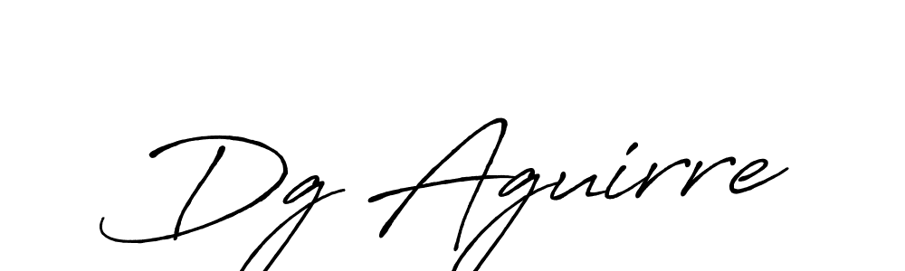 Create a beautiful signature design for name Dg Aguirre. With this signature (Antro_Vectra_Bolder) fonts, you can make a handwritten signature for free. Dg Aguirre signature style 7 images and pictures png