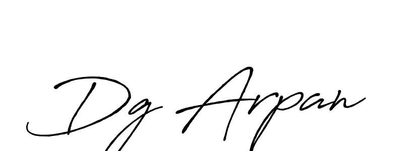 Use a signature maker to create a handwritten signature online. With this signature software, you can design (Antro_Vectra_Bolder) your own signature for name Dg Arpan. Dg Arpan signature style 7 images and pictures png