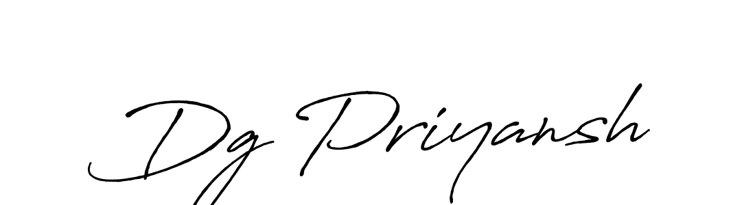 Also we have Dg Priyansh name is the best signature style. Create professional handwritten signature collection using Antro_Vectra_Bolder autograph style. Dg Priyansh signature style 7 images and pictures png