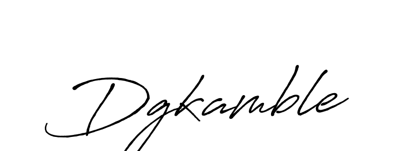 Dgkamble stylish signature style. Best Handwritten Sign (Antro_Vectra_Bolder) for my name. Handwritten Signature Collection Ideas for my name Dgkamble. Dgkamble signature style 7 images and pictures png
