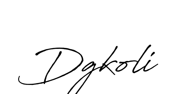 The best way (Antro_Vectra_Bolder) to make a short signature is to pick only two or three words in your name. The name Dgkoli include a total of six letters. For converting this name. Dgkoli signature style 7 images and pictures png