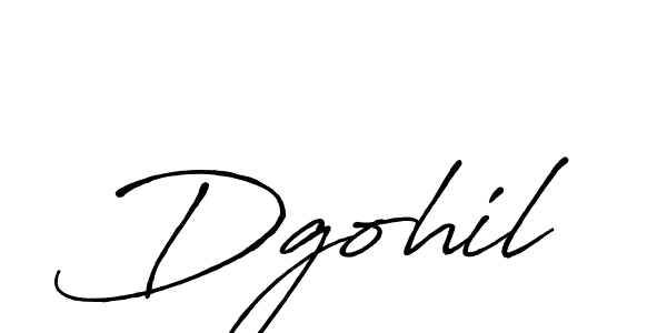 Design your own signature with our free online signature maker. With this signature software, you can create a handwritten (Antro_Vectra_Bolder) signature for name Dgohil. Dgohil signature style 7 images and pictures png