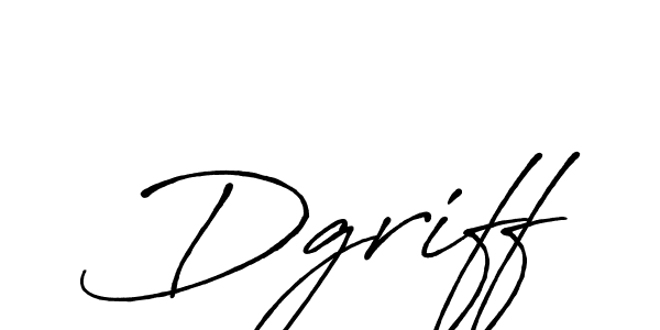 Make a beautiful signature design for name Dgriff. With this signature (Antro_Vectra_Bolder) style, you can create a handwritten signature for free. Dgriff signature style 7 images and pictures png