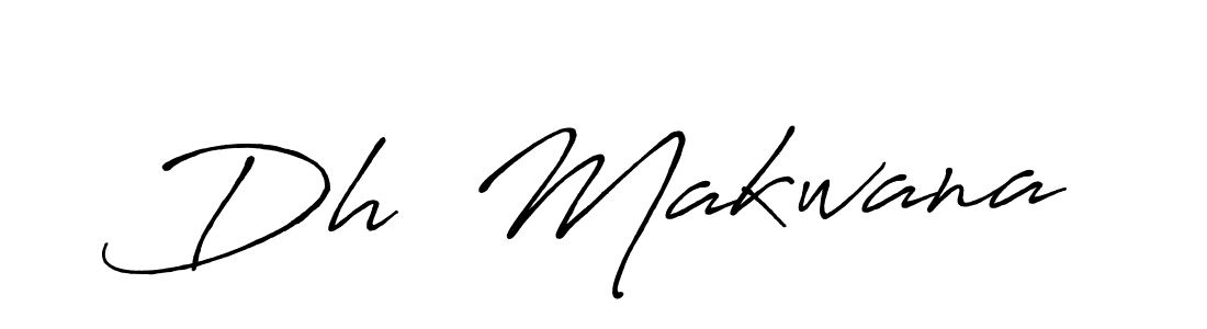 Make a beautiful signature design for name Dh  Makwana. With this signature (Antro_Vectra_Bolder) style, you can create a handwritten signature for free. Dh  Makwana signature style 7 images and pictures png