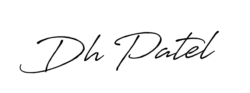 The best way (Antro_Vectra_Bolder) to make a short signature is to pick only two or three words in your name. The name Dh Patel include a total of six letters. For converting this name. Dh Patel signature style 7 images and pictures png
