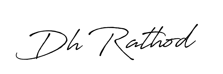 How to make Dh Rathod signature? Antro_Vectra_Bolder is a professional autograph style. Create handwritten signature for Dh Rathod name. Dh Rathod signature style 7 images and pictures png