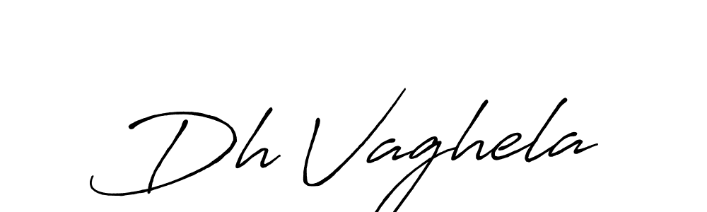Also You can easily find your signature by using the search form. We will create Dh Vaghela name handwritten signature images for you free of cost using Antro_Vectra_Bolder sign style. Dh Vaghela signature style 7 images and pictures png