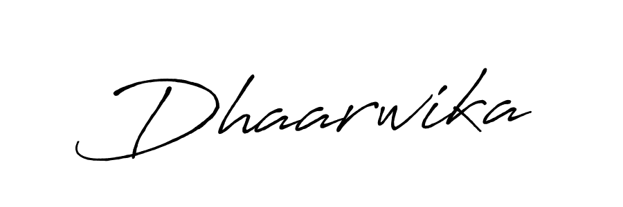 How to make Dhaarwika signature? Antro_Vectra_Bolder is a professional autograph style. Create handwritten signature for Dhaarwika name. Dhaarwika signature style 7 images and pictures png
