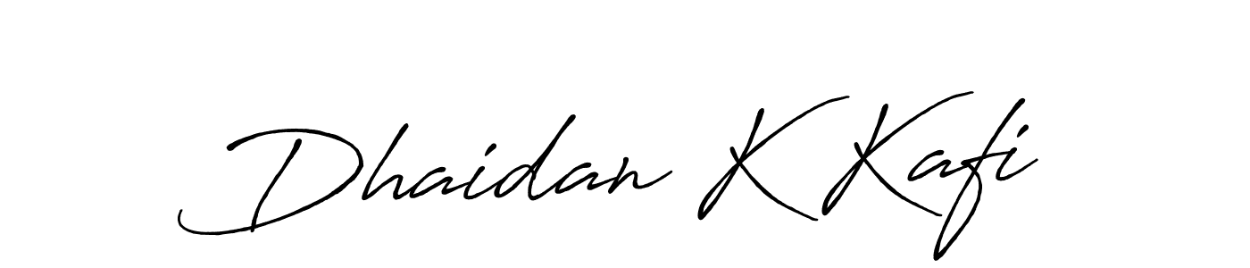 How to make Dhaidan K Kafi name signature. Use Antro_Vectra_Bolder style for creating short signs online. This is the latest handwritten sign. Dhaidan K Kafi signature style 7 images and pictures png
