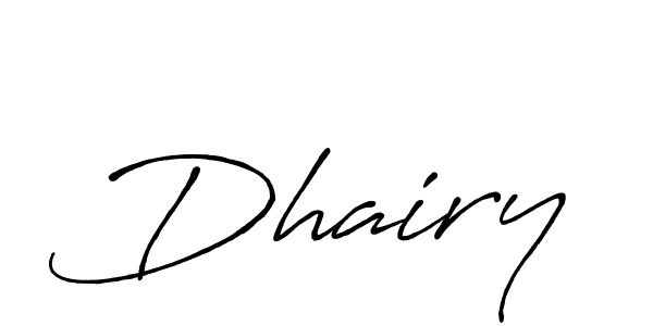 Make a beautiful signature design for name Dhairy. Use this online signature maker to create a handwritten signature for free. Dhairy signature style 7 images and pictures png